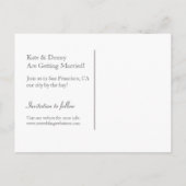 San Francisco Bewaar de skyline van Date City Aankondigingskaart (Achterkant)