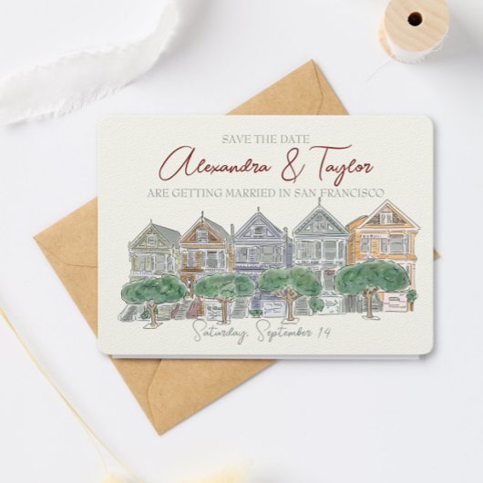 San Francisco Bewaar de uitnodiging voor de datum