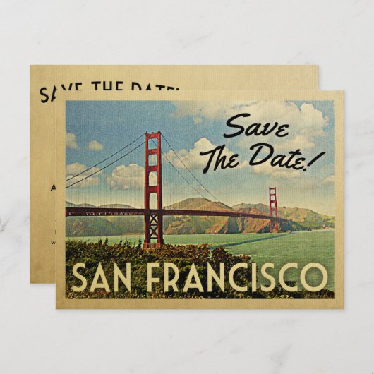 San Francisco bewaart de Datum Briefkaarten (Voorkant / Achterkant)
