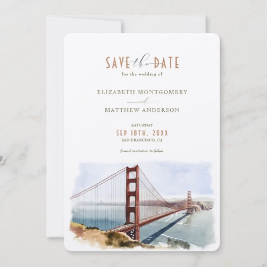 San Francisco bewaart de datum van bestemmingsuitn Kaart (Voorkant)