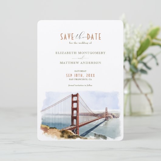 San Francisco bewaart de datum van bestemmingsuitn Kaart (Staand voorkant)