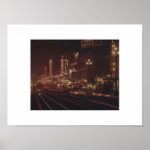 San Francisco bij Night 1950s Market Street Poster (Voorkant)