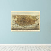 San Francisco Birds eye uitzicht Canvas Afdruk (Insitu (Houten vloer))