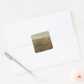 San Francisco Birds eye uitzicht Vierkante Sticker (Envelop)