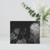 San Francisco Black en White Map Briefkaart (Staand voorkant)