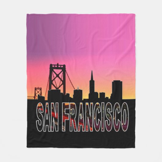 San Francisco Blanket Fleece Deken (Voorkant)