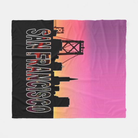 San Francisco Blanket Fleece Deken (Voorkant (Horizontaal))