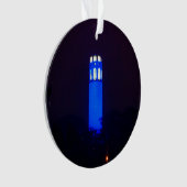 San Francisco Blue Coit Tower Ornament (voorkant)