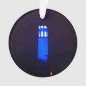 San Francisco Blue Coit Tower Ornament (voorkant)