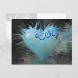 San Francisco Blue Heart - briefkaart