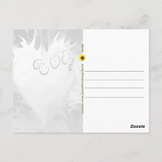 San Francisco Blue Heart - briefkaart (Achterkant)