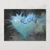 San Francisco Blue Heart - briefkaart (Voorkant)