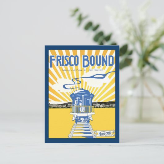 San Francisco Bound Briefkaart (Staand voorkant)