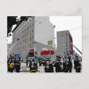 San Francisco brandt op de scène Briefkaart