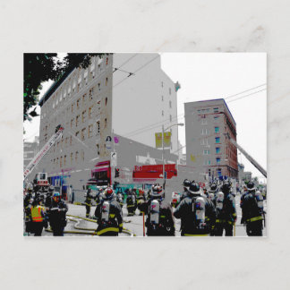 San Francisco brandt op de scène Briefkaart