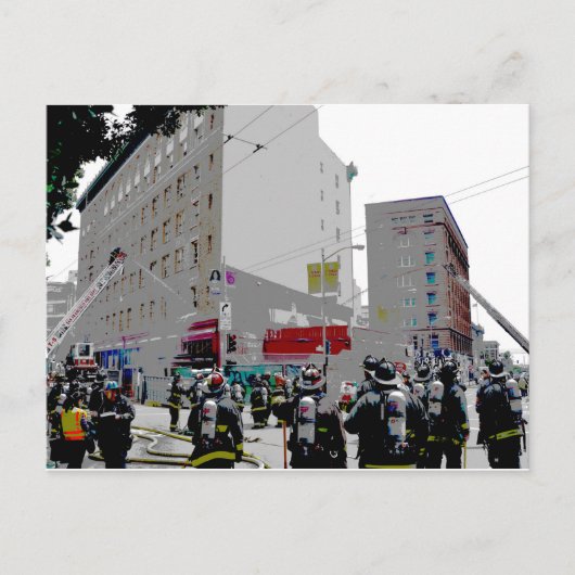 San Francisco brandt op de scène Briefkaart (Voorkant)