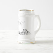 San Francisco Bridal Party Gift Gepersonaliseerd Bierpul (Voorkant rechts)