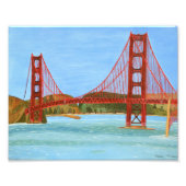 San Francisco Bridge Foto Afdruk (Voorkant)