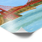 San Francisco Bridge Foto Afdruk (Hoek)