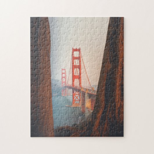 San Francisco Bridge Jigzaag Puzzle Complex Jigzaa Legpuzzel (Verticaal)