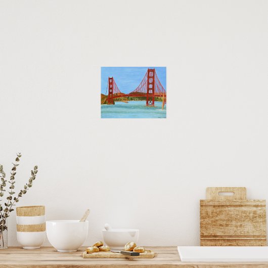 San Francisco Bridge Poster (Keuken)