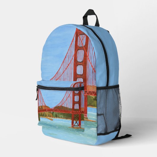 San Francisco Bridge-rugzak Bedrukte Rugzak (Achterkant Hoek Rechts)