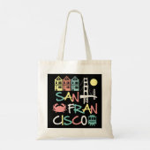 San Francisco Bridge SF Icons  California D Tote Bag (Achterkant)