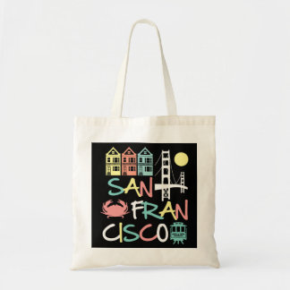 San Francisco Bridge SF Icons  California D Tote Bag