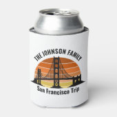 San Francisco Bridge Sunset Custom Souvenir Blikjeskoeler (Blikje Voorkant)