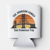 San Francisco Bridge Sunset Custom Souvenir Blikjeskoeler (Achterkant)