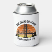 San Francisco Bridge Sunset Custom Souvenir Blikjeskoeler (Blikje Achterkant)