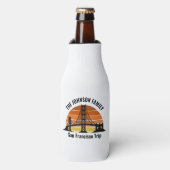 San Francisco Bridge Sunset Custom Souvenir Flesjeskoeler (Fles Voorkant)