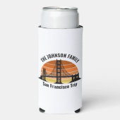 San Francisco Bridge Sunset Custom Souvenir Seltzer Blikjeskoeler (Seltzer Voorkant)