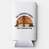 San Francisco Bridge Sunset Custom Souvenir Seltzer Blikjeskoeler (Achterkant)