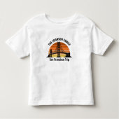 San Francisco Bridge Sunset Custom Trip Kinder Shirts (Voorkant)