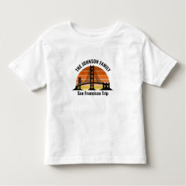 San Francisco Bridge Sunset Custom Trip Kinder Shirts