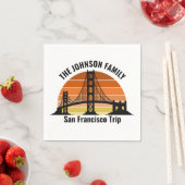San Francisco Bridge Sunset Gepersonaliseerde part Servet (Insitu)