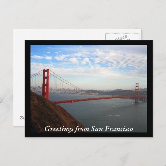 San Francisco Briefkaart (Voorkant / Achterkant)