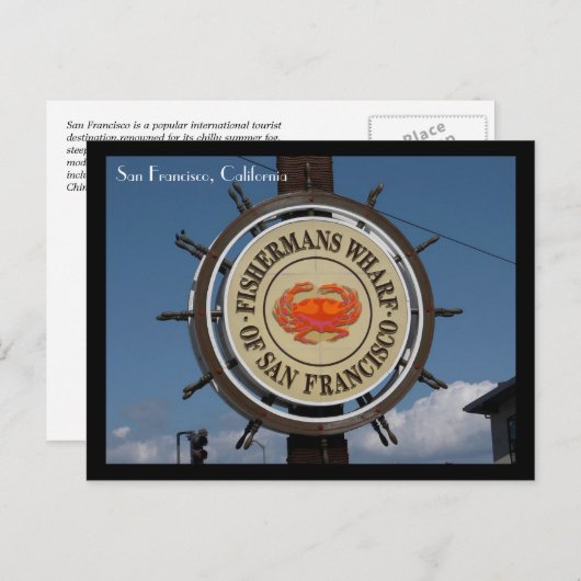 San Francisco Briefkaart (Voorkant / Achterkant)