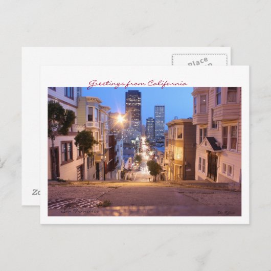 San Francisco Briefkaart (Voorkant / Achterkant)