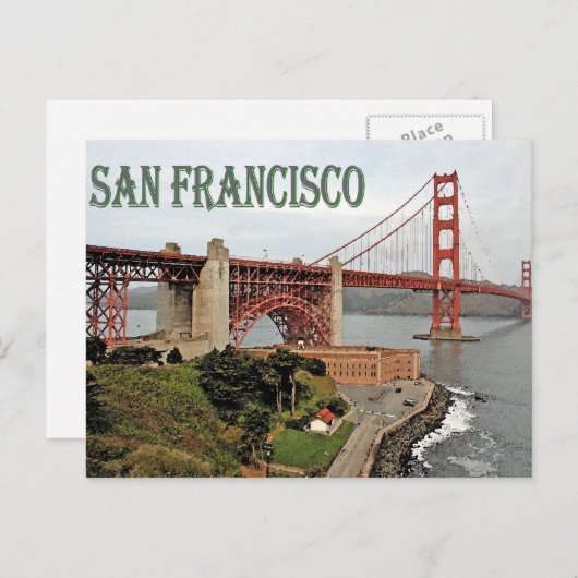 San Francisco Briefkaart (Voorkant / Achterkant)