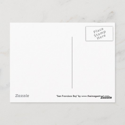 San Francisco Briefkaart (Achterkant)