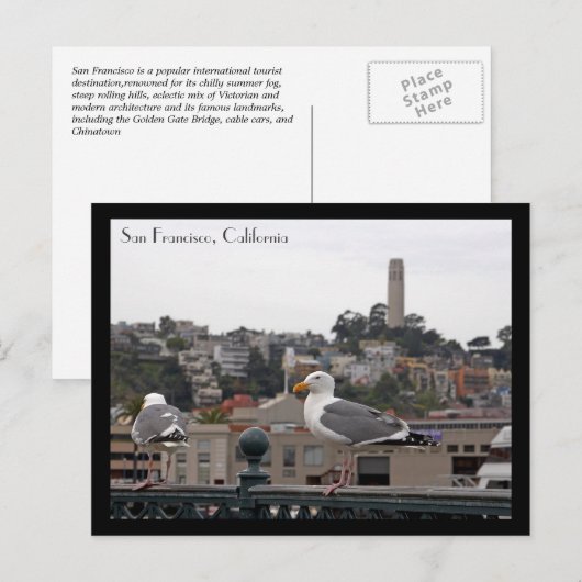 San Francisco Briefkaart (Voorkant / Achterkant)