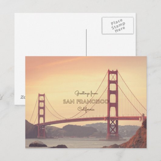 San Francisco Briefkaart (Voorkant / Achterkant)