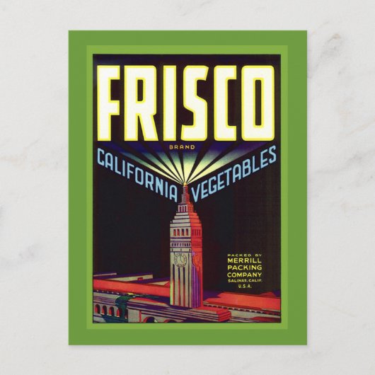 San Francisco Briefkaart (Voorkant)