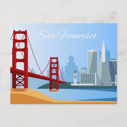 San Francisco Briefkaart (Voorkant)