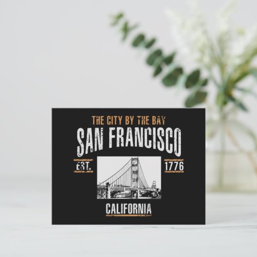 San Francisco Briefkaart (Staand voorkant)