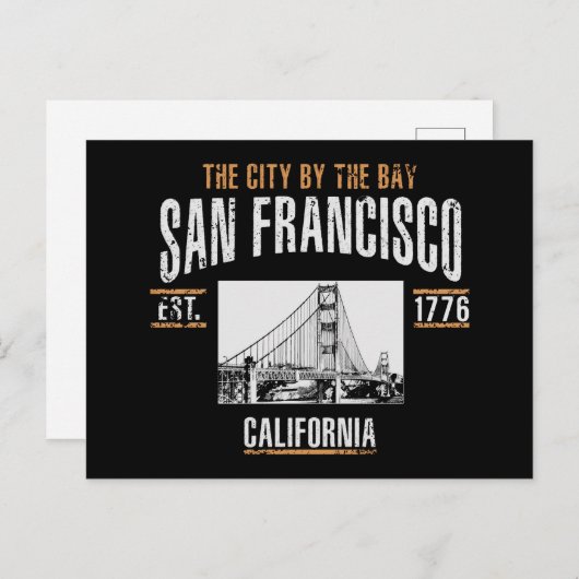 San Francisco Briefkaart (Voorkant / Achterkant)
