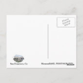 San Francisco Briefkaart. Briefkaart (Achterkant)