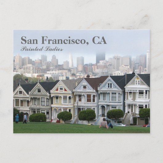 San Francisco Briefkaart. Briefkaart (Voorkant)